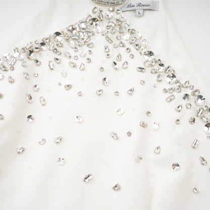 Xanthea white embellished mini dress